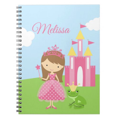 Personalized Princess Notebook  Journal for Girls