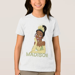 Personalized Princess Tiana Tri-Blend Shirt