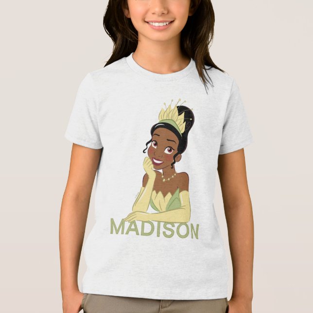 Personalized Princess Tiana Tri-Blend Shirt (Front)