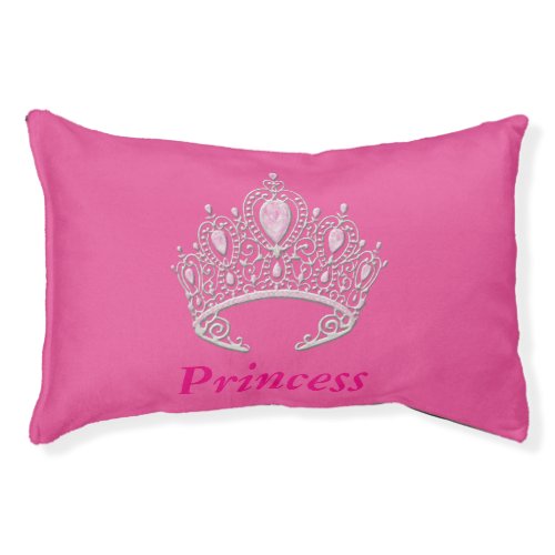 Personalized Princess Tiara Dog Bed