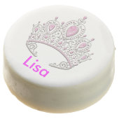 Personalized Princess Tiara Oreo Cookies (Angled)