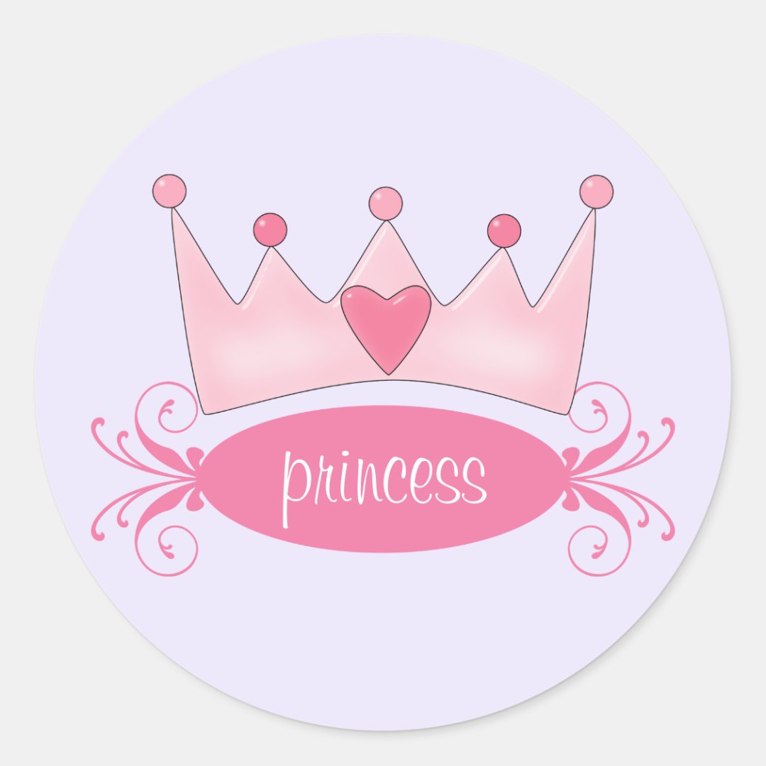 Personalized Princess Tiara Stickers Zazzle