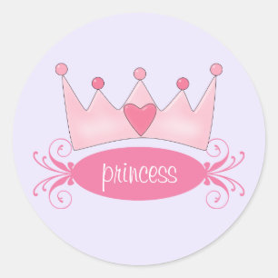 Personalized Princess Tiara Stickers