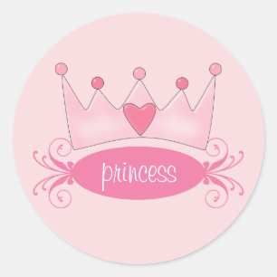 Personalized Princess Tiara Stickers