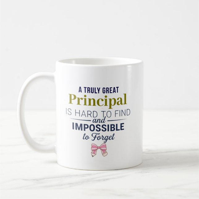 Personalized Principal Appreciation Gift Coffee Mug (Left)