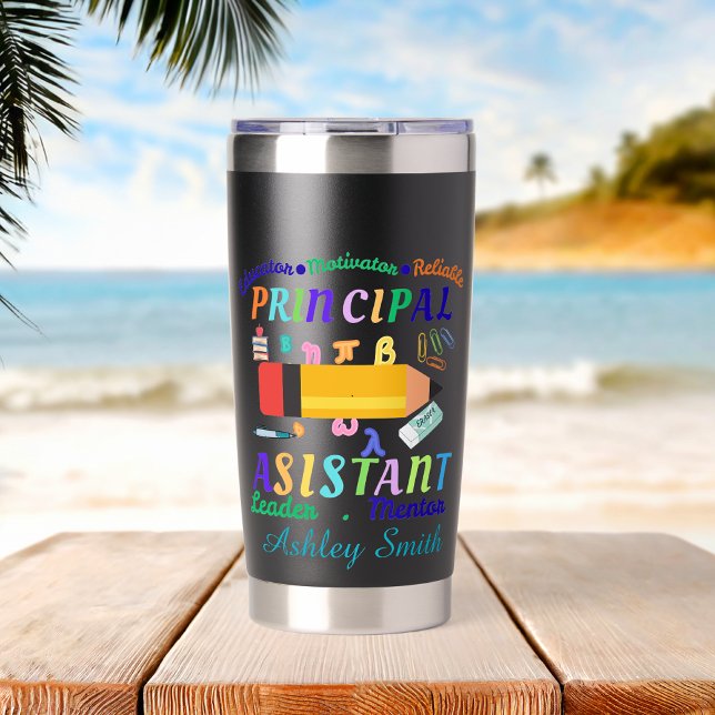 Personalized principal assistant teacher's day insulated tumbler (Creator Uploaded)