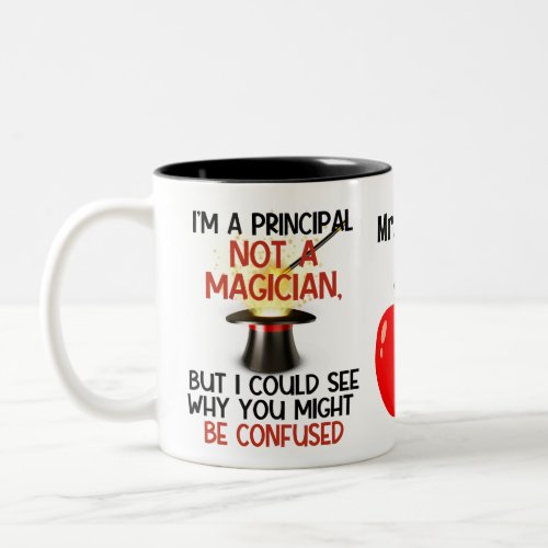 Personalized Principal Funny Gift Two_Tone Coffee Mug