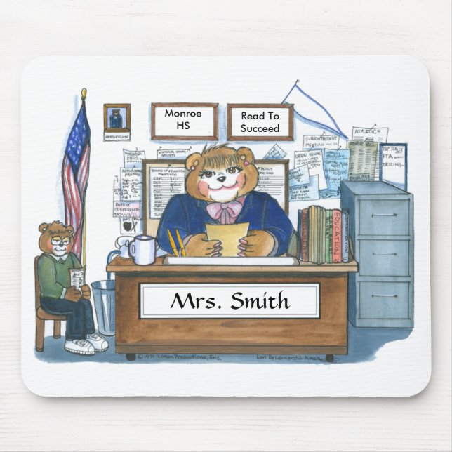 Personalized Principal Mouse Pad (Front)