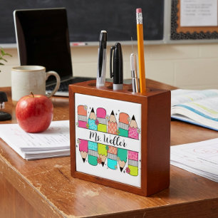 Personalized Principal Pen Pencil Desk Organizer