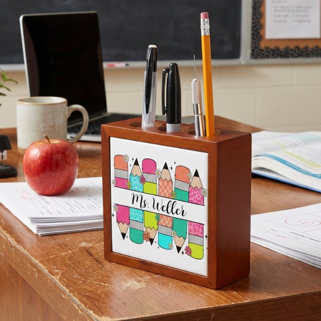 Personalized Principal Pen Pencil  Desk Organizer (Creator Uploaded)