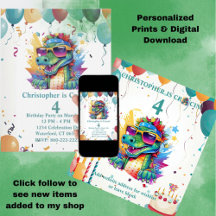 Personalized Prints & Download Crocodile Birthday 