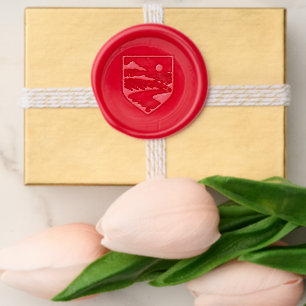 Personalized Private Club Emblem or Seal Wax Seal Sticker