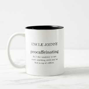 Personalized Procaffeinating Two-Tone Coffee Mug
