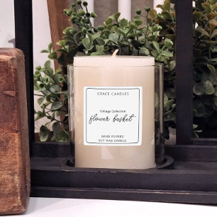 Personalized Product Candle Label Sticker