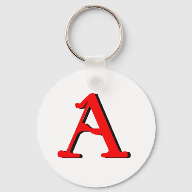 Personalized Products: Initial A Keychain (Front)
