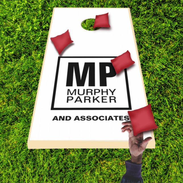 Personalized Professional Branded Monogram Logo Cornhole Set (Creator Uploaded)