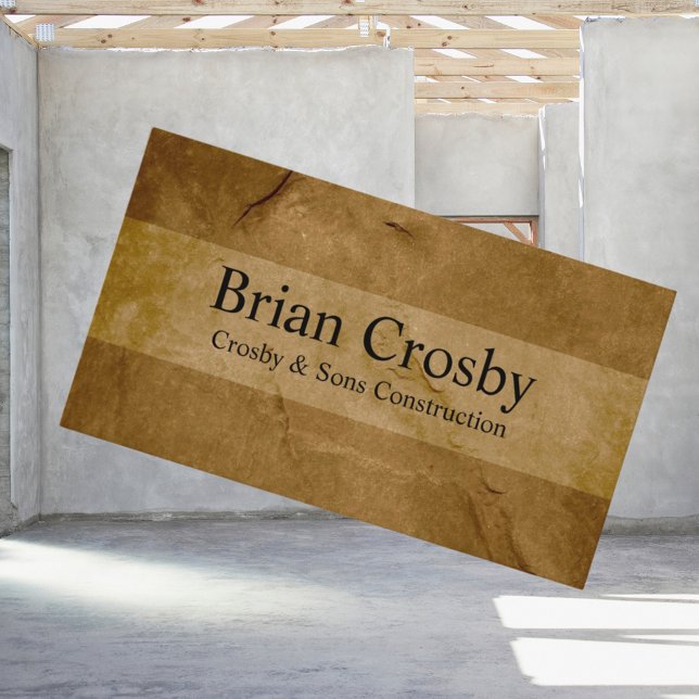 Personalized Professional Brown Name Business Card (Creator Uploaded)