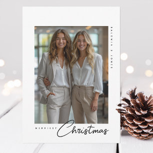 Personalized Professional Company Christmas Photo Holiday Card