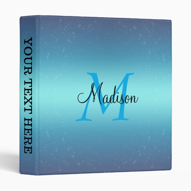 Personalized Professional Custom 3 Ring Binder (Front/Spine)