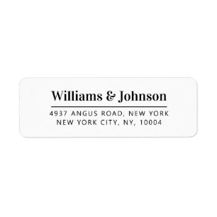 Personalized Professional Elegant Label
