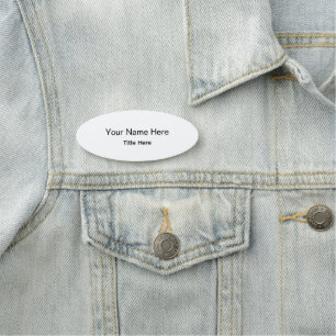 Personalized Professional Employee Classic Name Tag