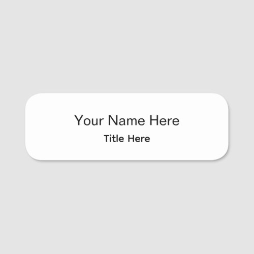 Personalized Professional Employee Classic Round Name Tag