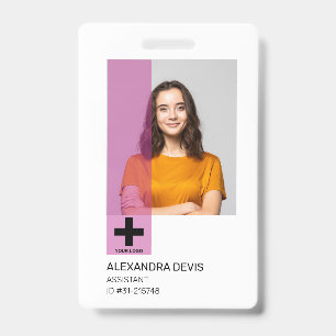 Personalized Professional Employee Logo & Photo Badge