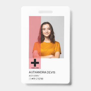 Personalized Professional Employee Logo & Photo ID Badge