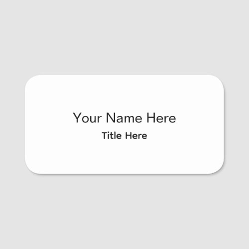 Personalized Professional Employee Magnetic Round Name Tag