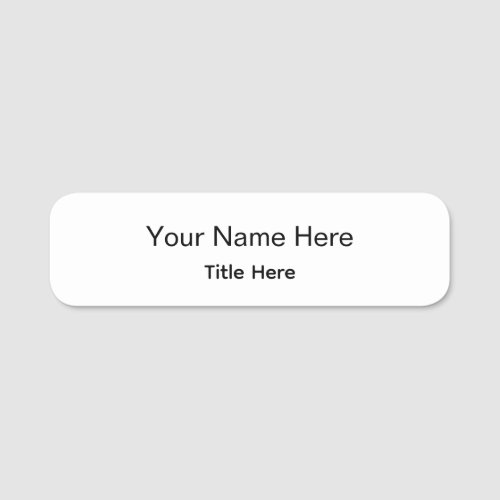 Personalized Professional Employee Magnetic Round Name Tag