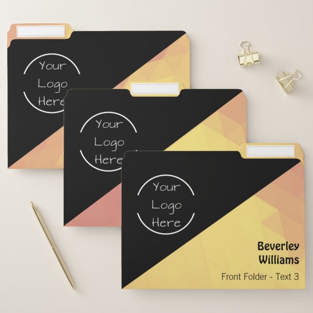 Personalized Professional Logo Set of File Folders (Set)