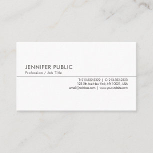 Personalized Professional Modern Simple Template Business Card