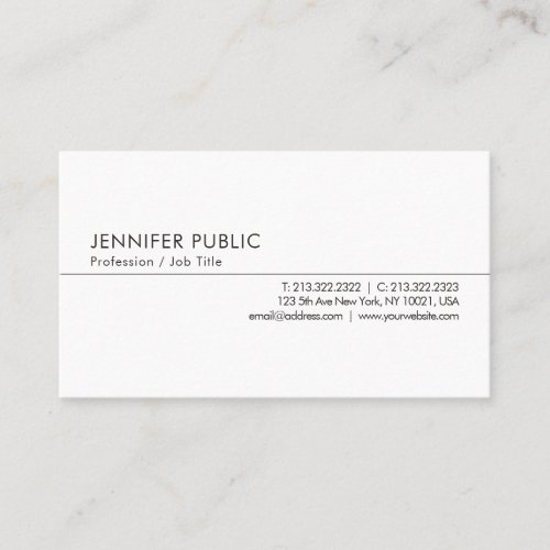 Personalized Professional Modern Simple Template Business Card