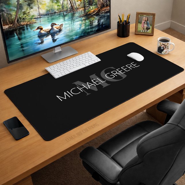 Personalized Professional Monogram Desk Mat (Creator Uploaded)