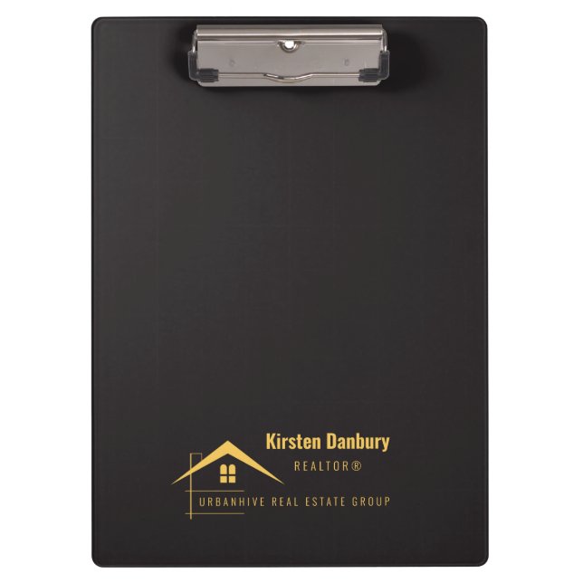 Personalized Professional Real Estate Business Clipboard (Front)