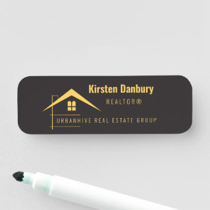 Personalized Professional Real Estate Business Name Tag
