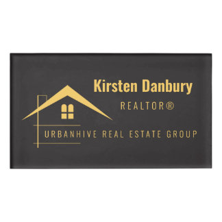 Personalized Professional Real Estate Business Name Tag