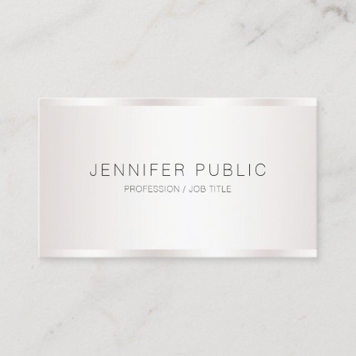 Personalized Professional Simple Template Modern Business Card