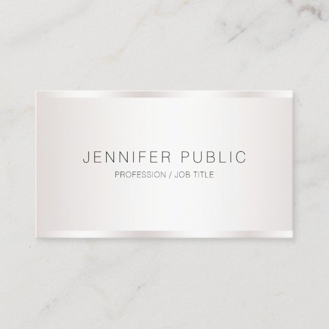 Personalized Professional Simple Template Modern Business Card (Front)