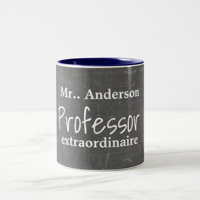 Personalized Professor Extraordinaire - Two-Tone Coffee Mug (Center)
