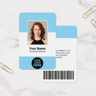 Personalized Profile Card Logo & Photo ID