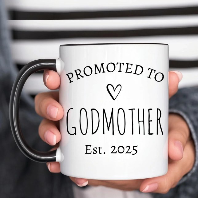 Personalized  Promoted to Godmother Mug (Creator Uploaded)