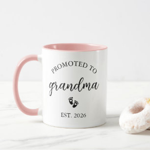 Personalized Promoted to Grandma Mug