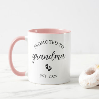 Personalized Promoted to Grandma Mug