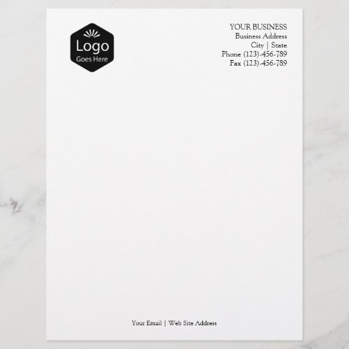 Personalized Promotional Business Logo Letterhead