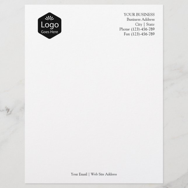Personalized Promotional Business Logo Letterhead (Front)