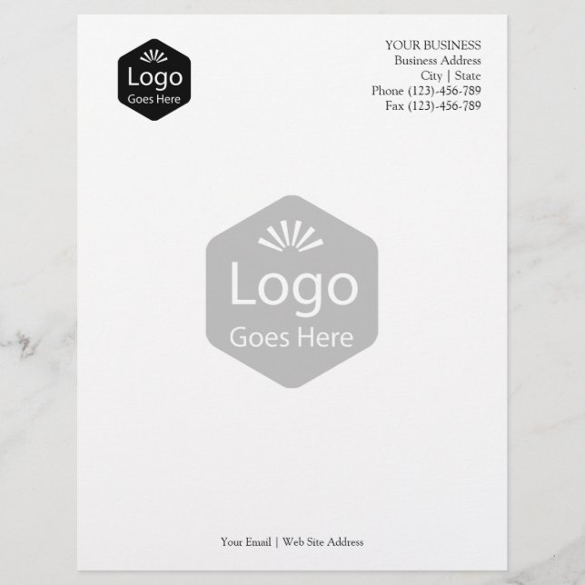 Personalized Promotional Business Logo Letterhead (Front)