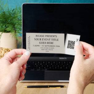 Personalized Promotional Event Business Tickets