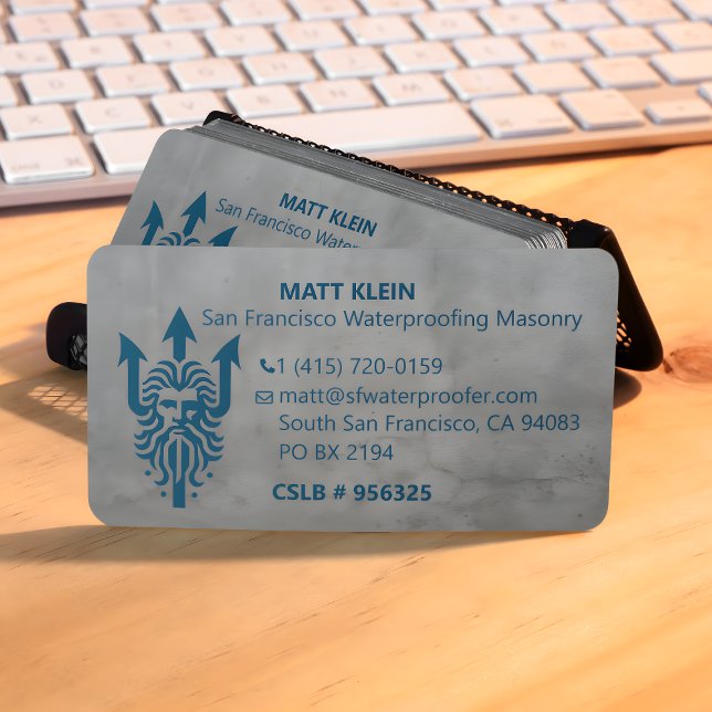 Personalized Promotional Logo QR Code URL Masonry Business Card (Creator Uploaded)