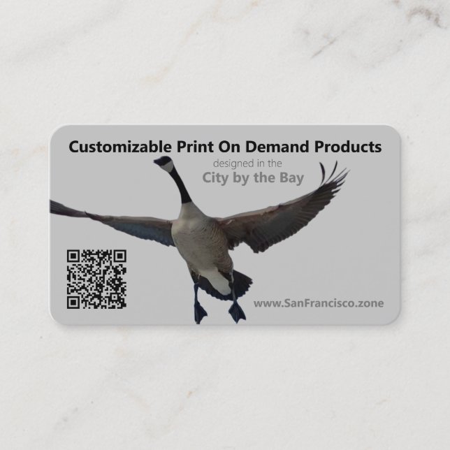 Personalized Promotional QR Code Social Media Business Card (Front)